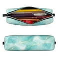thumbnail image 2 of Fotbe Blue Marble Pattern Leather Pencil Case, Pencil Pouch with Durable Zipper, Compact and Stylish Organizer for Stationery, Art Supplies, Travel Essentials, 2 of 7