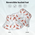 thumbnail image 3 of Kll Koi Fish Corals,Spring Summer Bucket Hat for Women Men Packable Travel Beach Sun Hat Outdoor Rave Accessories Reflective Fisherman Cap, 3 of 6