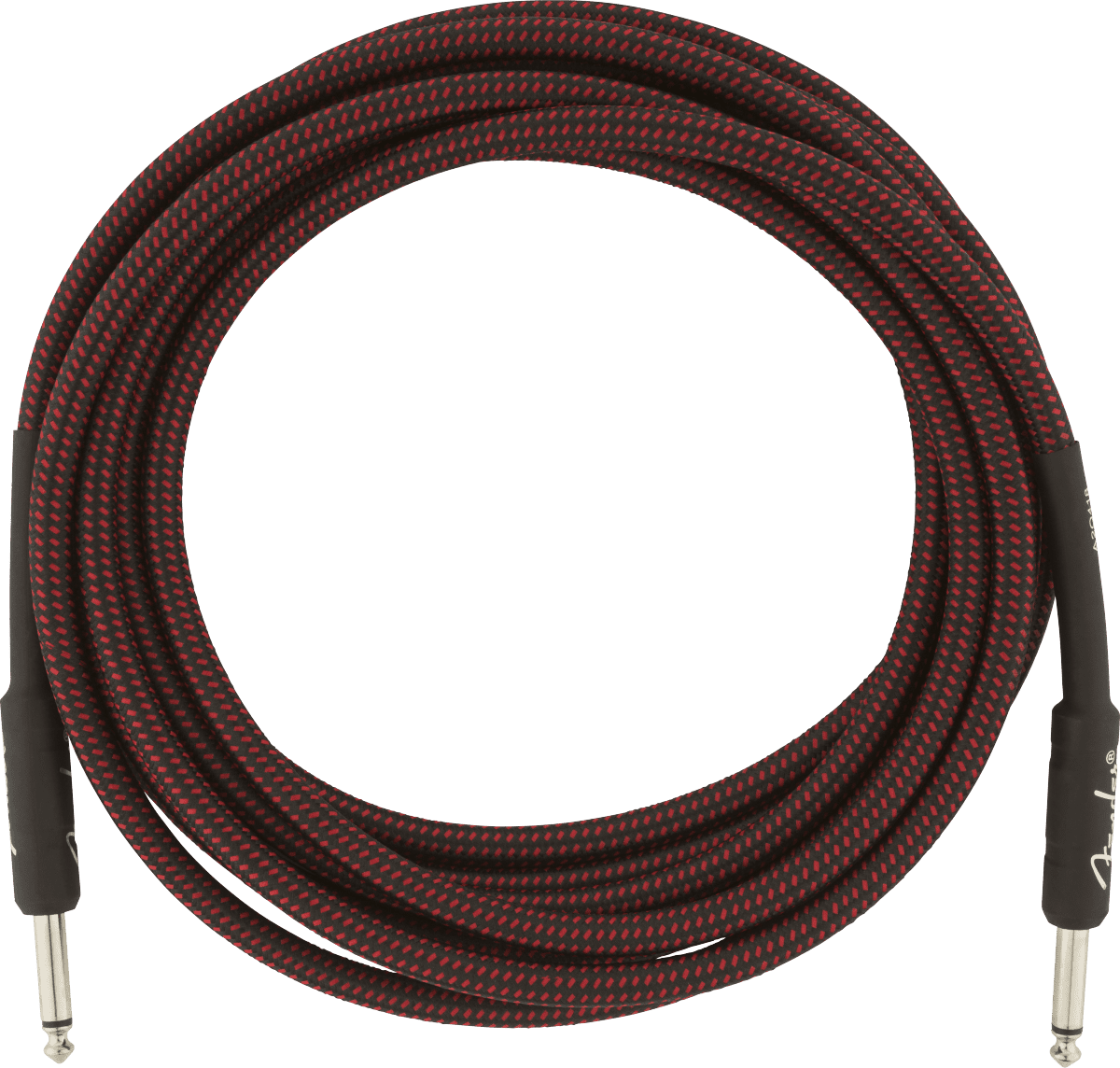 Fender® 15' Professional Series Red Tweed Instrument Cable #0990820064 - 15 ft