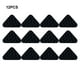 thumbnail image 5 of Matsuzay Cintas para alfombras de 12 piezas para un agarre seguro, lavables y reutilizables para almohadillas antideslizantes duraderas Almacenamiento y organización del hogar Triángulos negros, 5 of 6