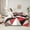 Red Gray Black, variant on Homewish Red Gray Geometric 7-Piece Twin Bedding Sets,Triangle Plaid Pattern Bedding Comforter Set,Modern Abstract Grid Sheet Sets For Boys Girls,Microfiber Bedroom Decor Reversible