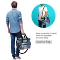 thumbnail image 4 of FORMRS Insulated Cooler Bag 24 Cans Capacity Soft Leakproof Lunch Box with Side Pockets, Purple Window, 4 of 7