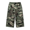thumbnail image 5 of Women Wide Leg Shorts Camo Bermuda Long Jorts with Pockets Y2k Elastic Waist Cargo Baggy Boyfriend Loose Capris ( S), 5 of 6