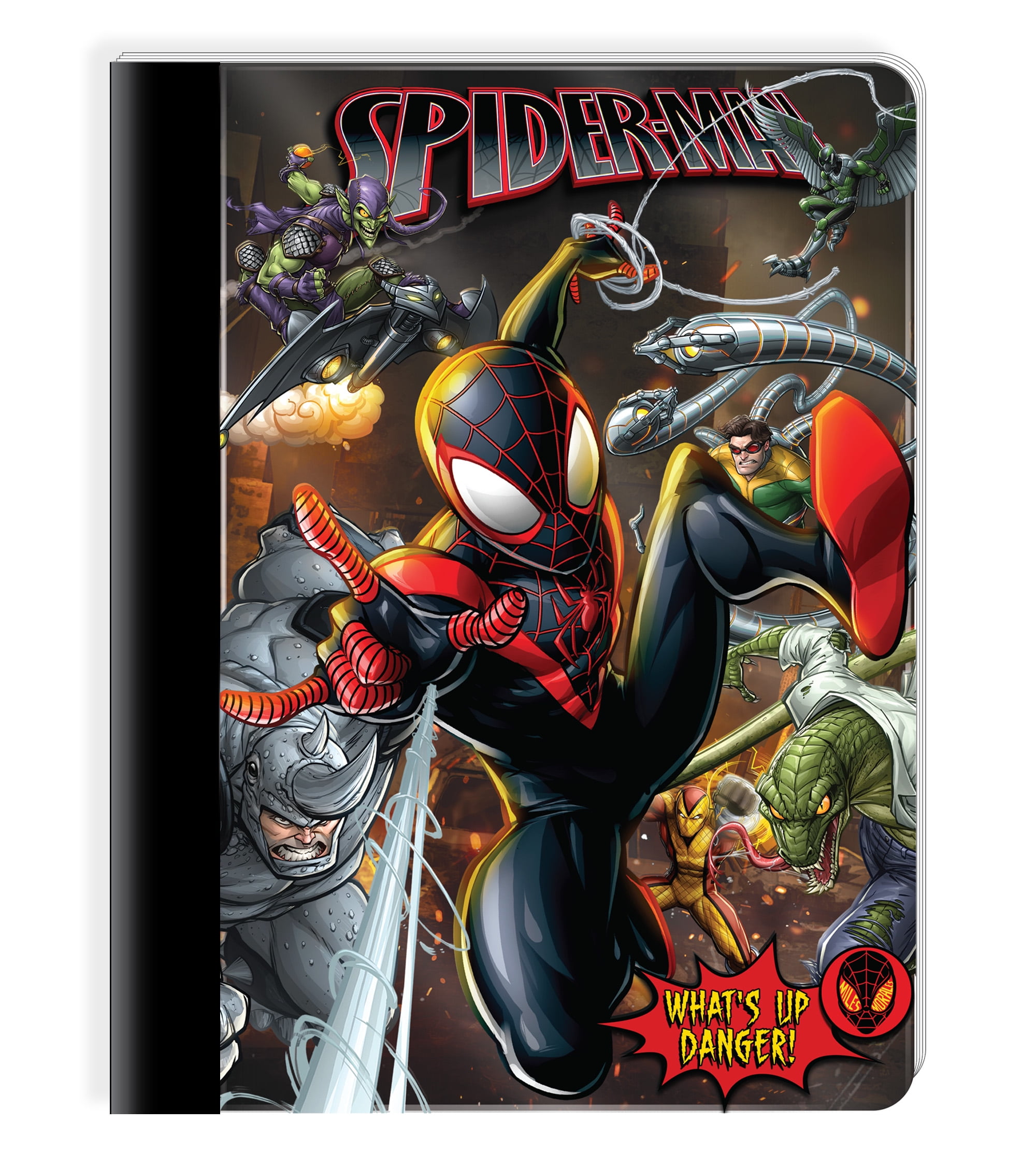 (2 pack) Marvel Spider-Man Composition Writing Notebook, 9.75 in, 100 Sheets, Wide Ruled, Multi-Color