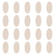 thumbnail image 1 of NUOBESTY 200 piezas de recortes ovalados de madera, rodajas de madera rústicas, virutas de madera para manualidades y decoración., 1 of 7