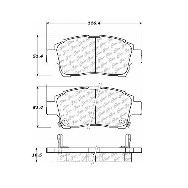 Scion xA OEM FRONT Brake Pads//Shims