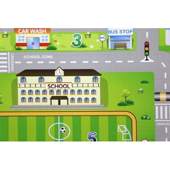 BABYCARE Hoobei Water Resistant Multi Purpose Flexible Play Mat - Run to Town