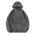 thumbnail image 5 of Men's Vintage Washed Hoodie Comfortable and Stylish Pullover Sweatshirt with Front Pocket Perfect for Casual Wear, 5 of 5