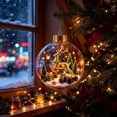 thumbnail image 6 of CHJK Glowing Christmas Story Ornament, Light-Up Mini Holiday Scene with Warm LED Light, Festive Keepsake Gift for Home Christmas Party Decoration, #1, 6 of 6