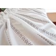 thumbnail image 2 of ZHH Floral Lace Light Filtering Half Kitchen Curtains Rod Pocket Voile Cafe Valance 12"x59"  White, 2 of 5
