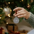 thumbnail image 2 of Whitehurst Mini Pearl Finish Glass Christmas Ball Ornaments - 1.5" (40mm) - Bleached Aqua - 40ct, 2 of 2