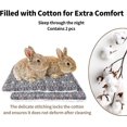 thumbnail image 3 of 2 piezas (L) estera de cama de conejillo de indias lavable, almohadilla de cama de invierno de conejo para interior, colchones cálidos de cama para animales pequeños, almohadilla de dormir d, 3 of 5