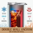 thumbnail image 4 of Appreciation Gifts for Women - Thanks for Going the Extra Miles - 20oz/590ml Skinny Stainless Steel Insulated Tumbler - Christmas Thank you Gift for -(White), 4 of 6