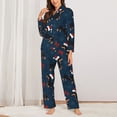 thumbnail image 2 of Pajama Sets for Women 2 Pcs, Dachshund Dog Puppy No.1032 Button Down Long Sleeve Sleepwear Lounge PJ Sets, 2 of 6