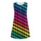 thumbnail image 3 of Vestido sin Mangas para las Mujeres Pullover de Botón, Vestido de Poliéster Impreso Casual, Ropa Diaria de Verano sin Mangas de las Mujeres, 3 of 4