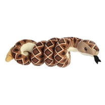 Aurora - Small Brown Snake - Wrist Wranglers Diamondback Rattlesnake - Playful Stuffed Animal