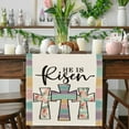 thumbnail image 1 of asddcavvf Vintage Easter Easter Table Flag Holiday Bunny Egg Little Printed Linen Tablecloth Easter Home Decorations Table Patterns, 1 of 3