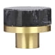 thumbnail image 1 of Tirador de cajón de mármol y latón, herraje para muebles, pomo elegante de 3,05 cm Negro, 1 of 9