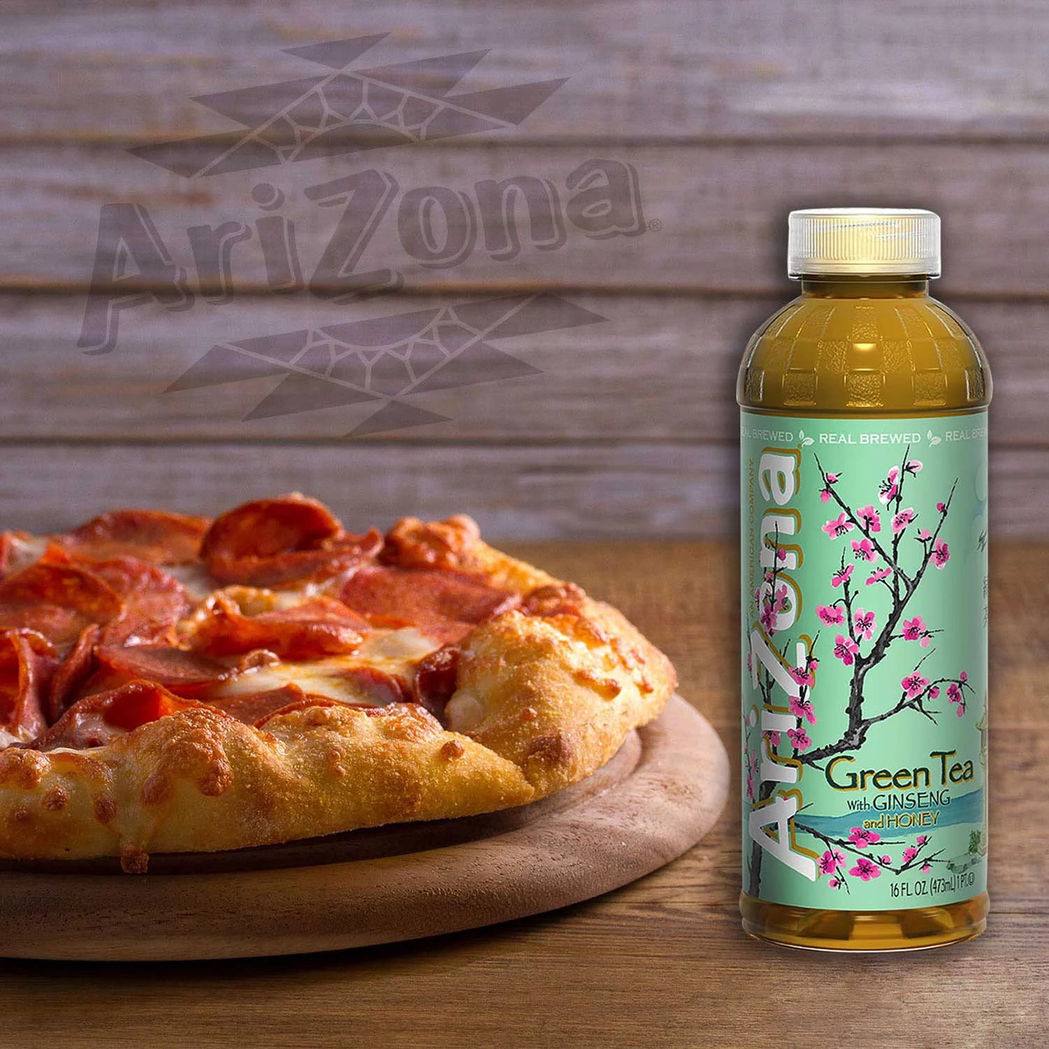 AriZona Green Tea with Ginseng and Honey, 16 Oz, Pack of 24