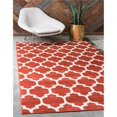 thumbnail image 1 of Unique Loom 3116948 7 x 10 ft. Philadelphia Trellis Rectangular Rug, Terracotta, 1 of 2