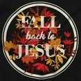 thumbnail image 2 of Fall Back To Jesus Autumn Leaves Pun Women Plus Size Crewneck Sweatshirt Brisco Brands 4X, 2 of 5