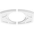 thumbnail image 2 of 16"W x 10 5/8"H x 7"ID x 8 1/2"C x 1"P Kailey Architectural Grade PVC Contemporary Ceiling Medallion, Two Piece, 2 of 7