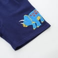 thumbnail image 5 of Ougyinr Toddler Boys Shorts French Terry Boys Cotton Dinosaur Cartoon Shorts with Drawstring Casual Elastic Waist Shorts 2-7T, 5 of 9