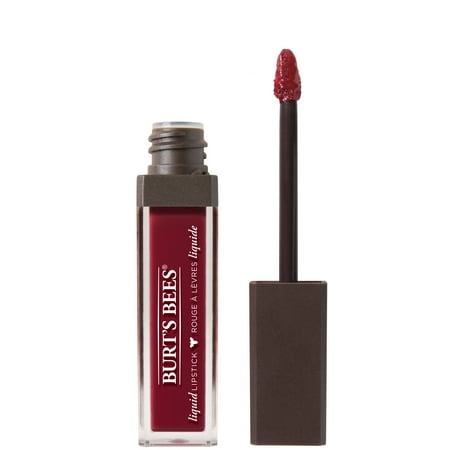 Burt's Bees 100% Natural Moisturizing Liquid Lipstick, Rushing Rose - 1 Tube