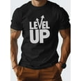 thumbnail image 2 of 1 pc, 100% cotton T-shirt, LEVEL UP Pure Cotton Men's Tshirt Comfort Fit, 2 of 10
