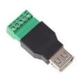 thumbnail image 3 of 1 Piezdaptador USB 2.0 a Conector Terminal de 5 Pin Conector de Alimentación DC Barril, 3 of 7