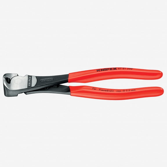Knipex 6.3" High Leverage End Cutting Nippers - Plastic Grip