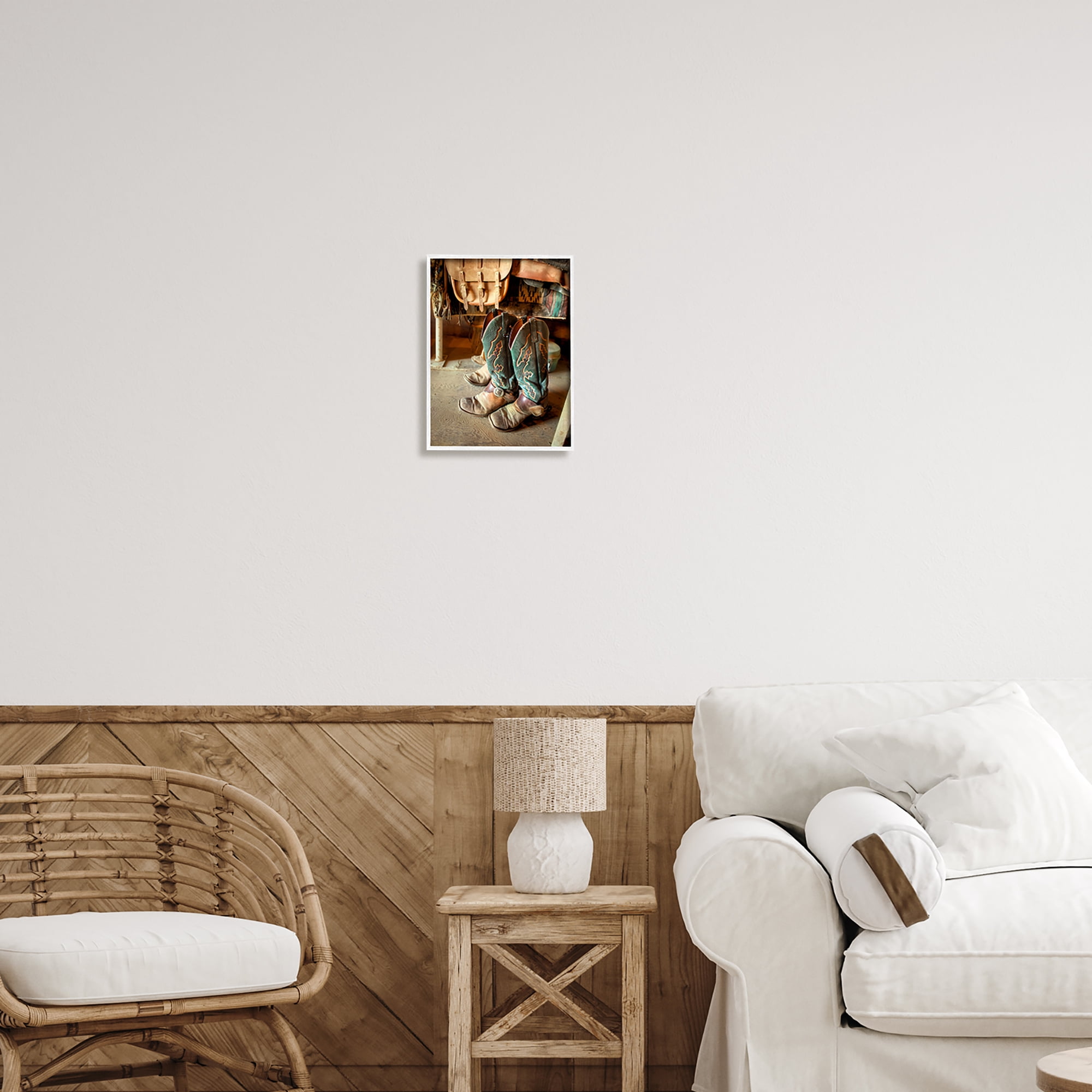 Stupell Industries Rustic Western Photography Beauty & Fashion Photography White Framed Art Print Wall Art, 11 x 14