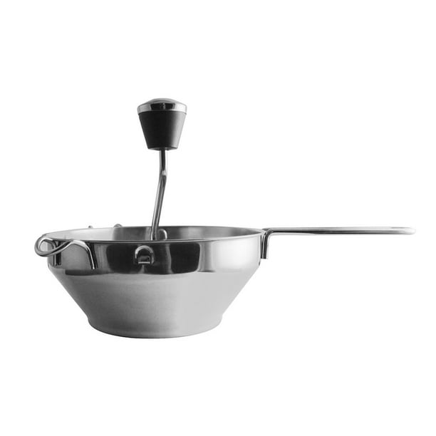 justharion Vegetable Mill Stainless Steel Food Rotary Mill Strainer Potato Masher Grinder with 3