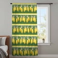 thumbnail image 4 of Lemon Summer Sheer Curtains 84 Inches Long, Watercolor Fruits Green Yellow Stripes Light Filering Curtains, Breathable Simi Curtain Privacy Drapes for Living Room Bedroom Lightweight Window Treatment, 4 of 9