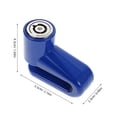 thumbnail image 2 of COMPUKAS Portable Sky Blue Motorcycle Disc Lock Lightweight Wheel Lock for Bike Security and Anti Theft, 2 of 7