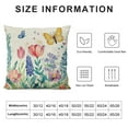 thumbnail image 5 of Nawypu  Spring Flowers Tulip Lavender Eucalyptus Butterfly Throw Pillow Cover,Spring Cushion Case for Sofa Couch, 5 of 5