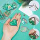 thumbnail image 3 of Kit para hacer aretes de San Patricio (1 caja con 10 pares) con dijes de trébol de cuatro hojas verdes, accesorios de madera para aretes., 3 of 6