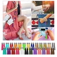 thumbnail image 5 of 50 Pieces Keychain Tassels Bulk Faux Leather Fe Pendants for DIY Keychain, 5 of 7