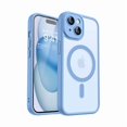 thumbnail image 1 of ccwmincc Magnetic for iPhone 15 Case, Upgraded [Full Camera Protection] [Compatible with Magsafe] [Translucent Matte] Shockproof Protective Phone Case for iPhone 15 6.1" - Light Blue, 1 of 1