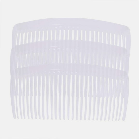 Side Hair Combs For Women, No Handle Styling Fine Slides Plastic French Hair Combs Clips With 29 Teeth French hairpin Twist Hair Combs (Clear-29)