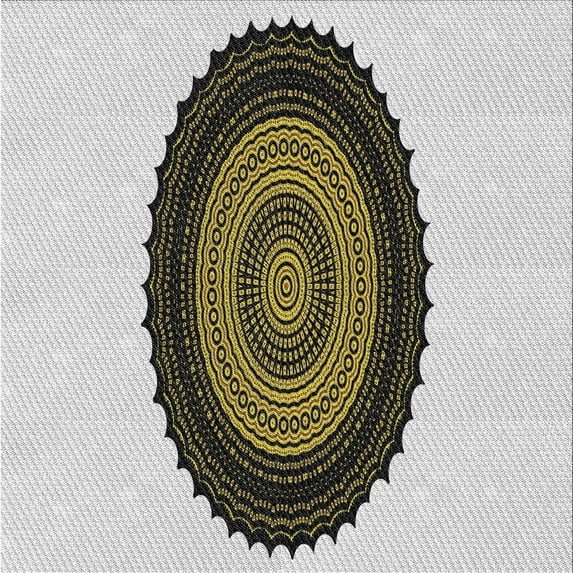 Ahgly Company Indoor Square Patterned Gray Novelty Area Rugs, 3' Square