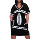 thumbnail image 1 of Caja de crayón negro disfraz de crayón de Halloween grupo de parejas vestido suelto esencial con bolsillos ropa de mujer vestidos de fiesta para mujer, 1 of 7