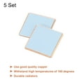 thumbnail image 3 of Heatsink Copper Sheet Shim 0.5mm Thickness 15 x 15mm Pad with Thermal Conductive Adhesive Tapes for Computer CPU 5 Set, 3 of 5