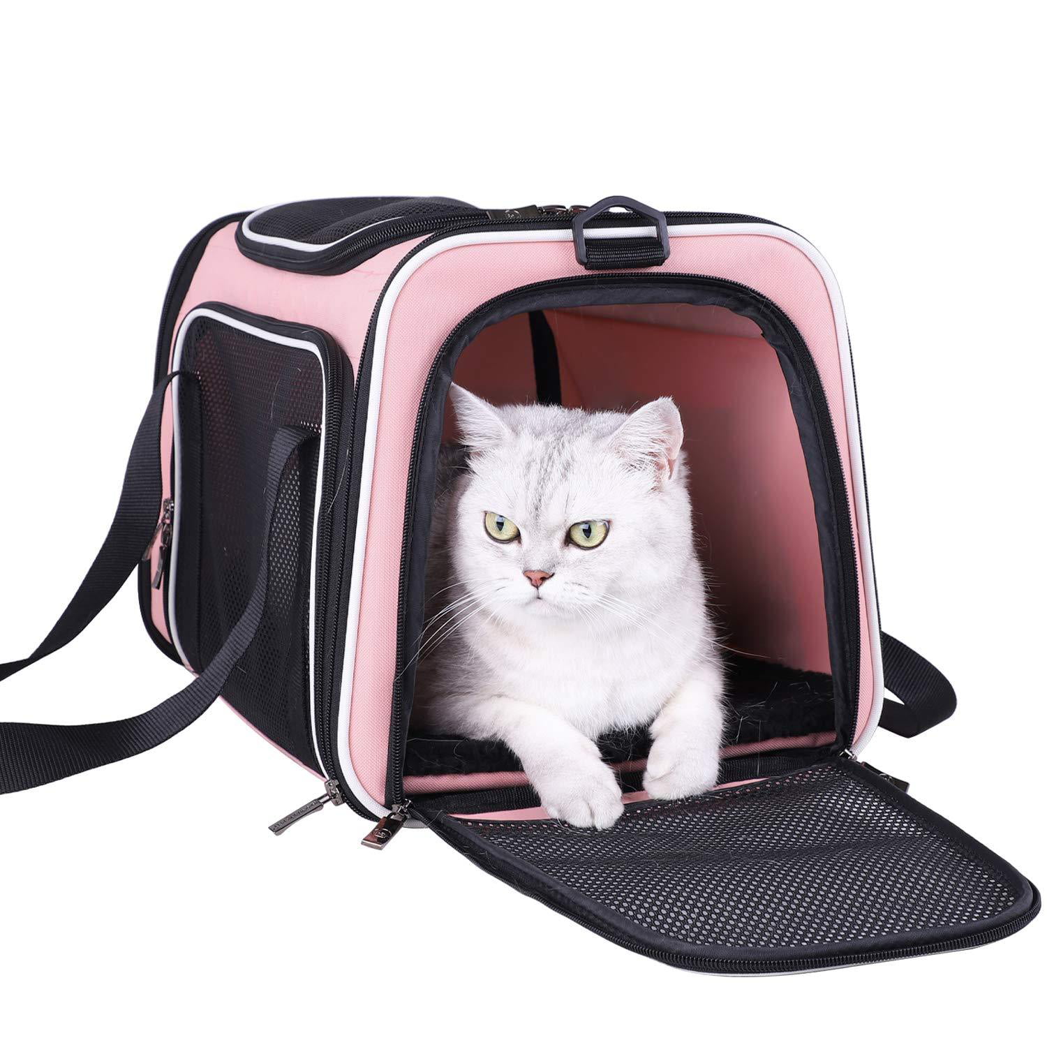 petsifam Pet Carrier for Large Cats and Small Dogs 