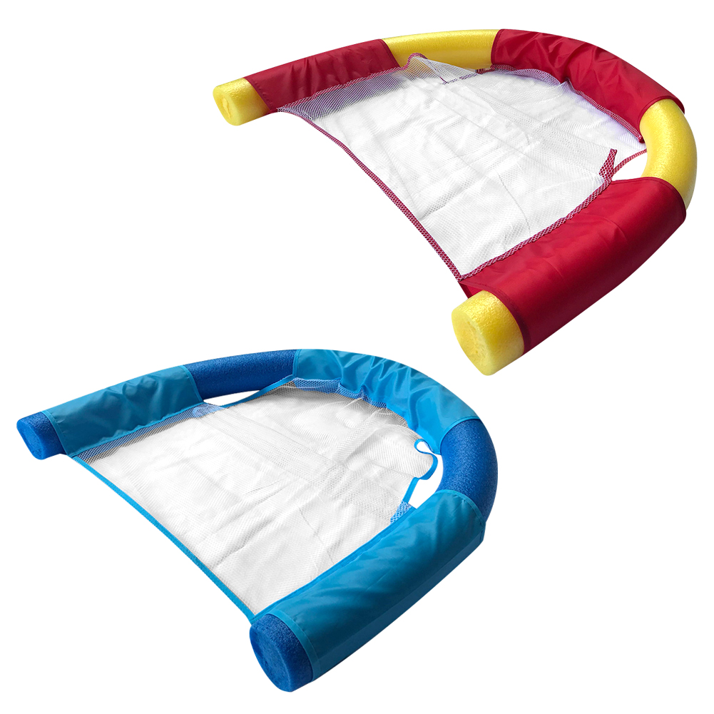 Beach Swimming Pool Water Bed Seat Floating Noodle Sling Net Chair