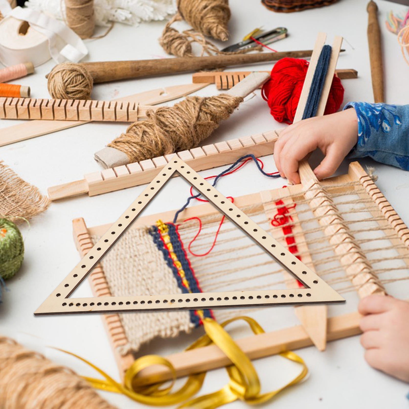 HOMEMAXS 5 Sets  Weaving Loom Crafting Weaving Triangle Weaving Handcraft Weave Board Weaving Tool