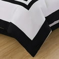 thumbnail image 6 of Chezmoi Collection Caprice 7-Piece Hotel Style Comforter Set California King Size, White/Black Square Pattern Color Block Bedding with Decorative Pillows, Luxurious Lightweight All Season Bed Set, 6 of 9