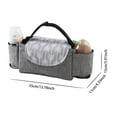thumbnail image 3 of 1pc Car Bag Stroller Pouch Organizer Wheel Chair Storage Tote Universal Stroller Organizer Stroller Bag Attachment Wheelchair Bag Cup Holder Polyester Feeding Bottle 13 Organizer for Storage Storage, 3 of 9