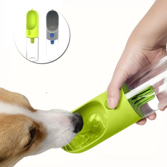 Tasse d'Accompagnement pour Chien Fontaine à Boire Extérieure (Gris)