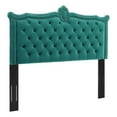 thumbnail image 2 of Modway Louisa Tufted Performance Velvet Twin Headboard in Teal Green, 2 of 10